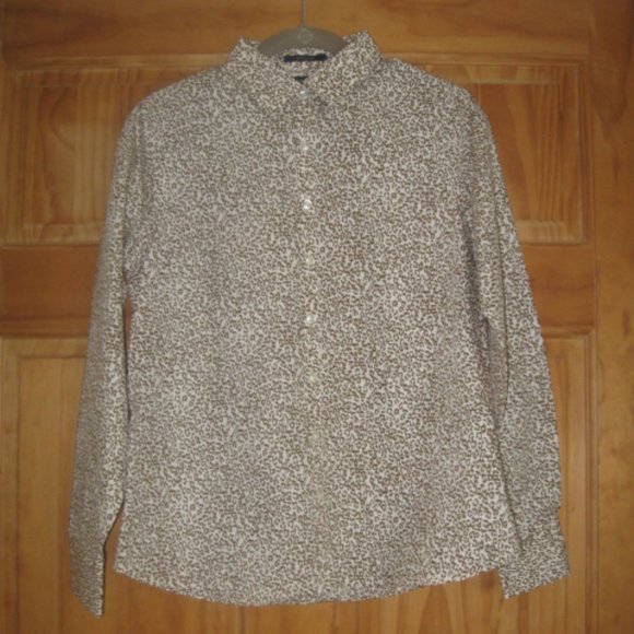 Land's End No Iron Supima Button Down Blouse - Picture 1 of 2